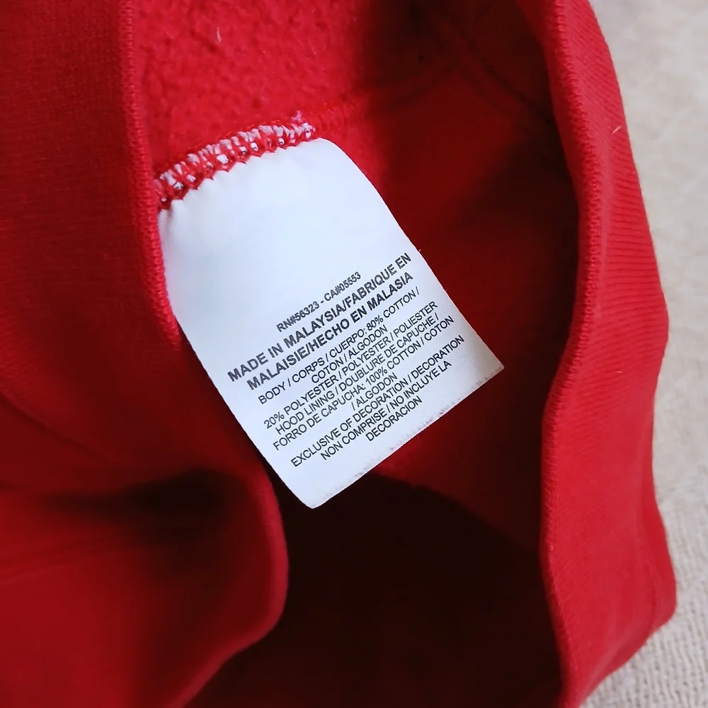 nike ♡ futura logo hoodie pullover mens xxl red black layering retro athleisure